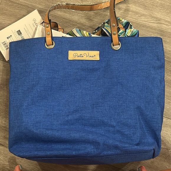 Porto Vino City Tote with Ice Pack & (2) Packs of 4 Refill Packs NWT - Picture 3 of 15